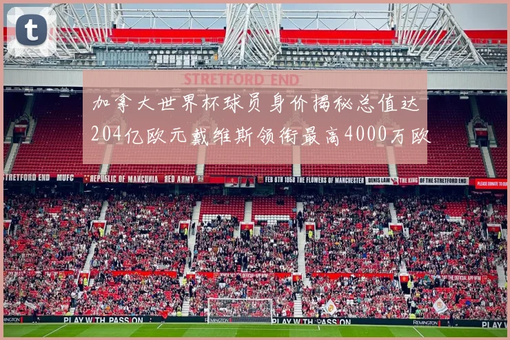 加拿大世界杯球员身价揭秘总值达204亿欧元戴维斯领衔最高4000万欧